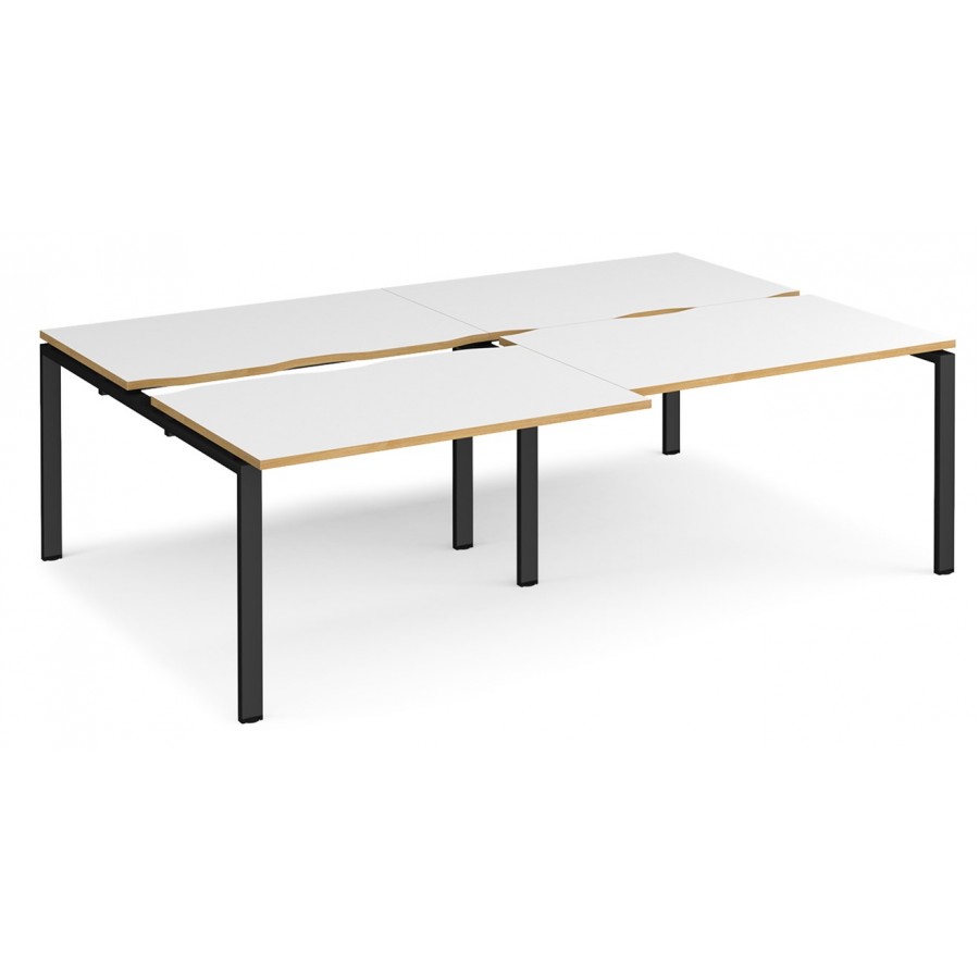 Adapt 1600mm Deep Sliding Top Double Back to Back Bench Desk